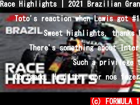 Race Highlights | 2021 Brazilian Grand Prix  (c) FORMULA 1