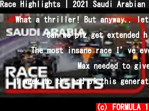Race Highlights | 2021 Saudi Arabian Grand Prix  (c) FORMULA 1