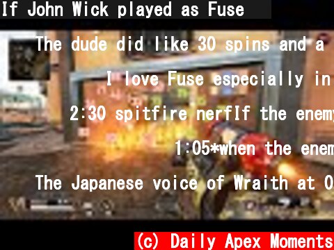 If John Wick played as Fuse 😂  (c) Daily Apex Moments