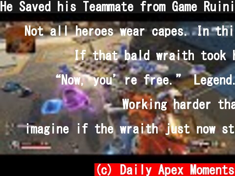 He Saved his Teammate from Game Ruining Glitch 😍  (c) Daily Apex Moments
