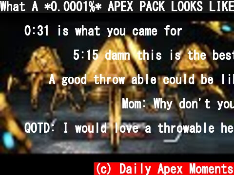 What A *0.0001%* APEX PACK LOOKS LIKE!! | Best Apex Legends Funny Moments and Gameplay - Ep. 325  (c) Daily Apex Moments