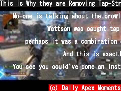 This is Why they are Removing Tap-Strafing  (c) Daily Apex Moments