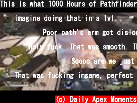 This is what 1000 Hours of Pathfinder looks like 😎  (c) Daily Apex Moments