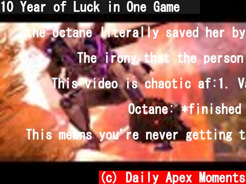 10 Year of Luck in One Game 🤯  (c) Daily Apex Moments