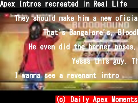 Apex Intros recreated in Real Life 😂 #2  (c) Daily Apex Moments