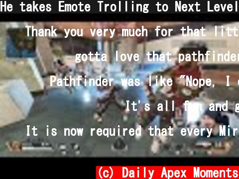 He takes Emote Trolling to Next Level..! 😂  (c) Daily Apex Moments