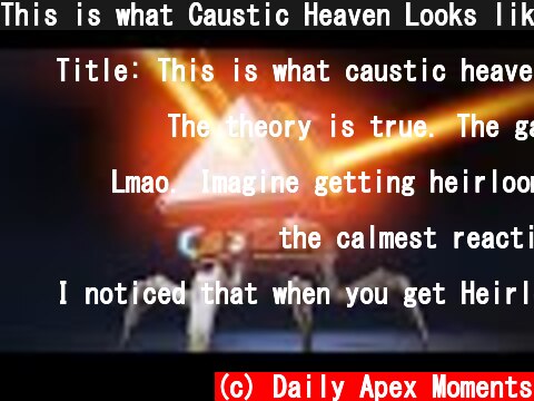 This is what Caustic Heaven Looks like 😂  (c) Daily Apex Moments