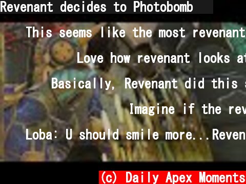 Revenant decides to Photobomb 😂  (c) Daily Apex Moments