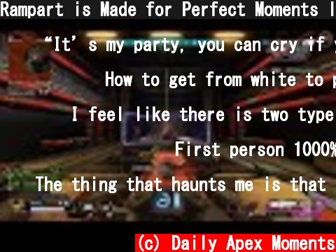 Rampart is Made for Perfect Moments like This 😍  (c) Daily Apex Moments