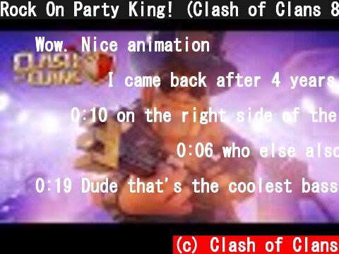 Rock On Party King! (Clash of Clans 8th Anniversary)  (c) Clash of Clans