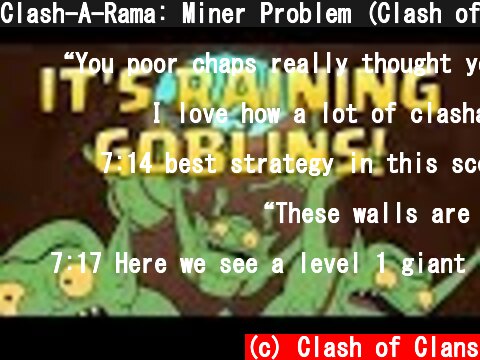 Clash-A-Rama: Miner Problem (Clash of Clans)  (c) Clash of Clans
