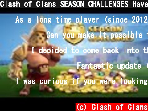 Clash of Clans SEASON CHALLENGES Have Arrived! (New Update)  (c) Clash of Clans