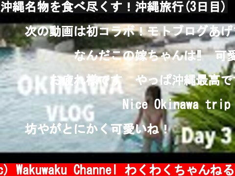 沖縄名物を食べ尽くす！沖縄旅行(3日目)  (c) Wakuwaku Channel わくわくちゃんねる