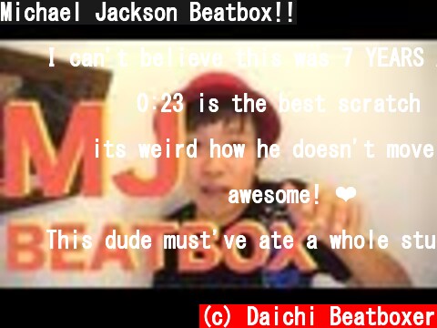 Michael Jackson Beatbox!!  (c) Daichi Beatboxer