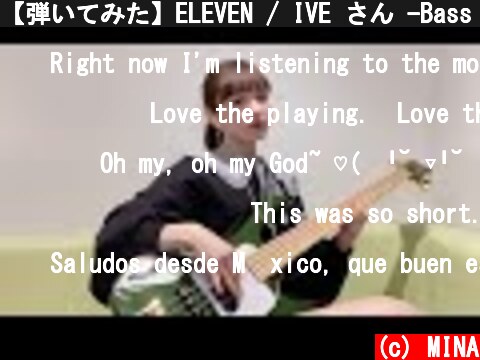 【弾いてみた】ELEVEN / IVE さん -Bass cover-  (c) MINA