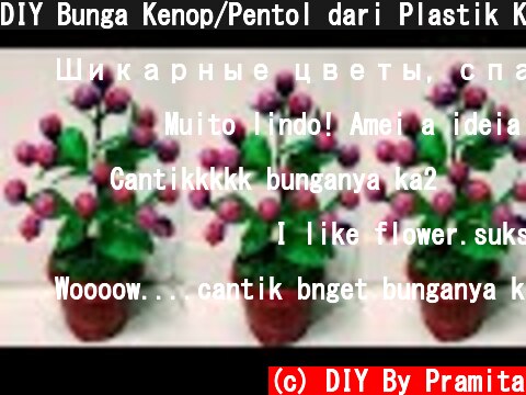 DIY Bunga Kenop/Pentol dari Plastik Kresek | How to make Globe Amaranth from plastic bag  (c) DIY By Pramita