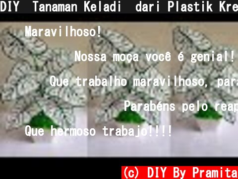 DIY  Tanaman Keladi  dari Plastik Kresek | How to make Caladium Bicolor from plastic bag  (c) DIY By Pramita