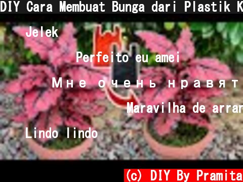 DIY Cara Membuat Bunga dari Plastik Kresek | How to Make Flower from Plastic Bag  (c) DIY By Pramita