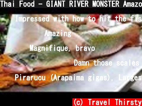 Thai Food - GIANT RIVER MONSTER Amazon Fish Ceviche Bangkok Seafood Thailand  (c) Travel Thirsty