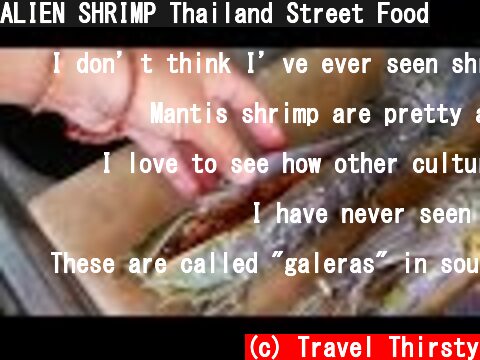 ALIEN SHRIMP Thailand Street Food  (c) Travel Thirsty