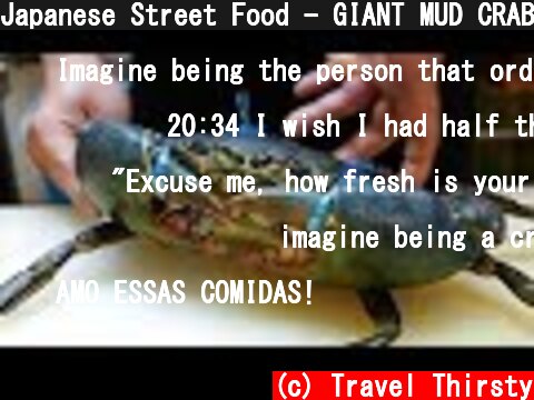 Japanese Street Food - GIANT MUD CRABS Crab Dumplings Chilli Okinawa Seafood Japan  (c) Travel Thirsty