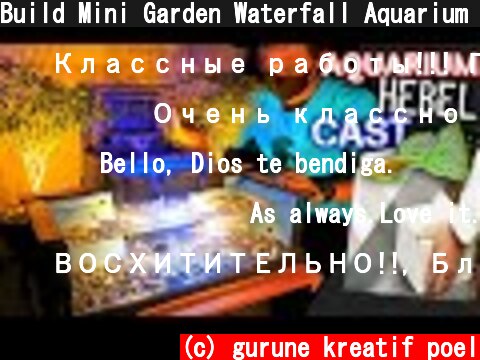 Build Mini Garden Waterfall Aquarium with Hebel + Cement for Your Terrace  (c) gurune kreatif poel