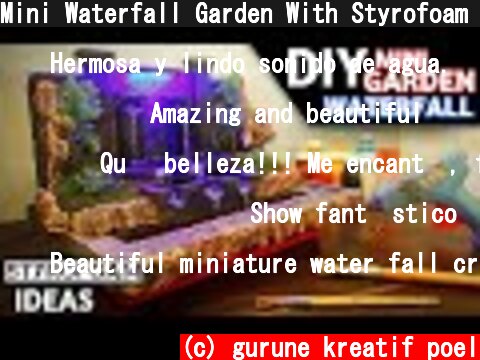 Mini Waterfall Garden With Styrofoam – Landscape Realistic  (c) gurune kreatif poel