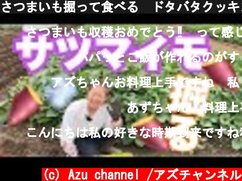 さつまいも掘って食べる🍠ドタバタクッキング！！  (c) Azu channel /アズチャンネル
