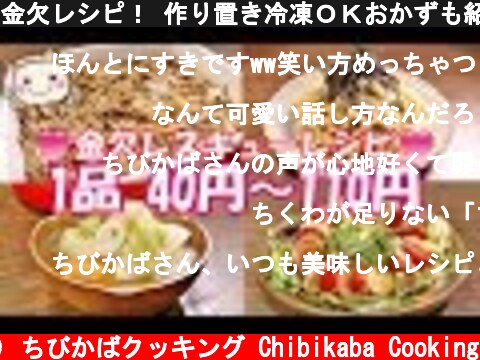金欠レシピ！ 作り置き冷凍ＯＫおかずも紹介♪#178  (c) ちびかばクッキング Chibikaba Cooking