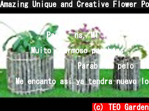 Amazing Unique and Creative Flower Pots from Plastic Bottles and Twigs  (c) TEO Garden