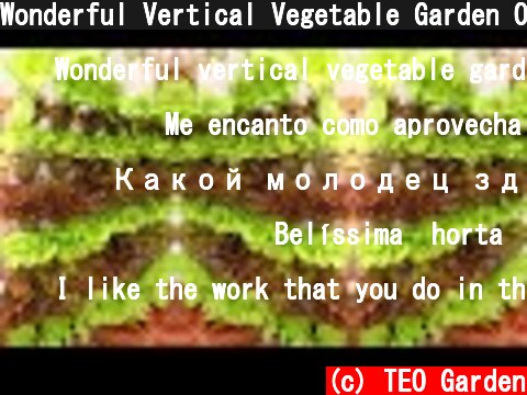 Wonderful Vertical Vegetable Garden Outside Balcony | TEO Garden  (c) TEO Garden