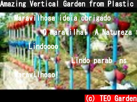 Amazing Vertical Garden from Plastic Bottles for Your Front Yard | TEO Garden  (c) TEO Garden
