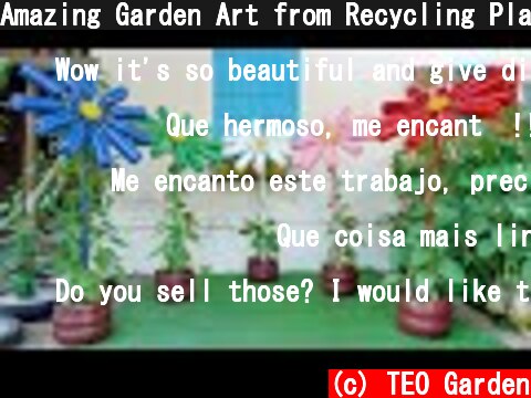 Amazing Garden Art from Recycling Plastic Bottles | Vegetable Garden Art  (c) TEO Garden