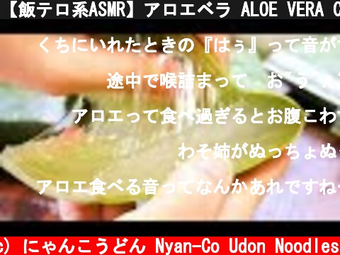 【飯テロ系ASMR】アロエベラ ALOE VERA CHALLENGE【咀嚼音】  (c) にゃんこうどん Nyan-Co Udon Noodles