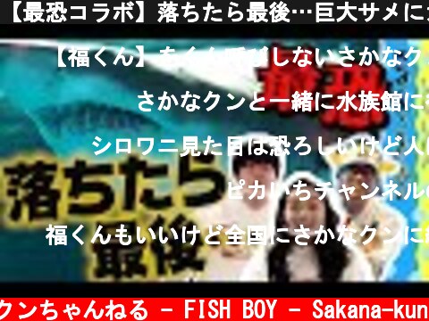 【最恐コラボ】落ちたら最後…巨大サメにガチ接近してみた！  (c) さかなクンちゃんねる - FISH BOY - Sakana-kun