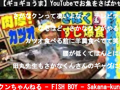 【ギョギョうま】YouTubeでお魚をさばかせて頂きます！  (c) さかなクンちゃんねる - FISH BOY - Sakana-kun