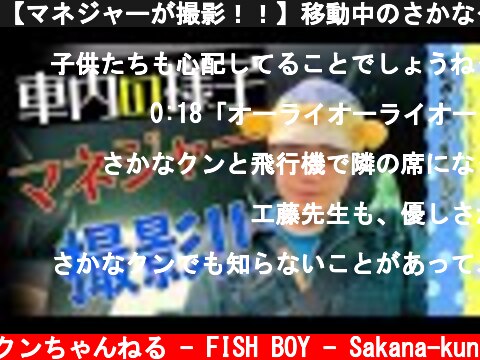 【マネジャーが撮影！！】移動中のさかなクンは…？  (c) さかなクンちゃんねる - FISH BOY - Sakana-kun