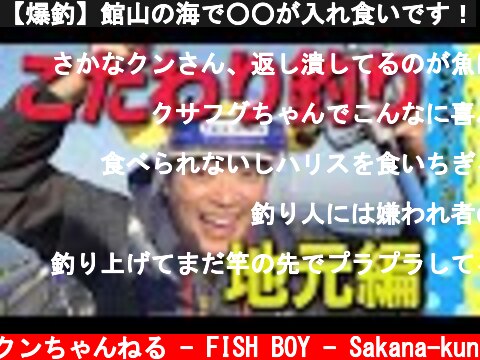 【爆釣】館山の海で○○が入れ食いです！  (c) さかなクンちゃんねる - FISH BOY - Sakana-kun
