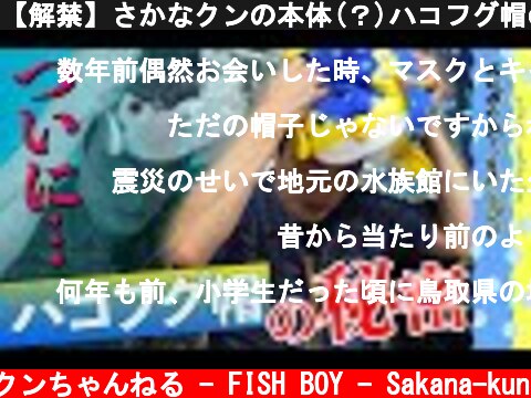【解禁】さかなクンの本体(？)ハコフグ帽の秘密を公開します！！  (c) さかなクンちゃんねる - FISH BOY - Sakana-kun