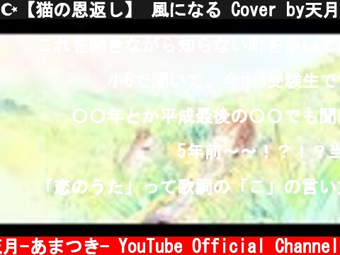 ☪【猫の恩返し】 風になる Cover by天月  (c) 天月-あまつき- YouTube Official Channel