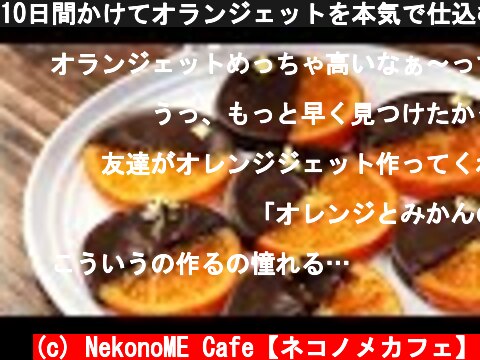 10日間かけてオランジェットを本気で仕込む How to make Orangette　【ネコノメレシピ】  (c) NekonoME Cafe【ネコノメカフェ】