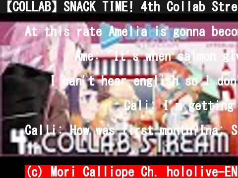 【COLLAB】SNACK TIME! 4th Collab Stream (The Best Number)  #hololiveEnglish #holoMyth  (c) Mori Calliope Ch. hololive-EN