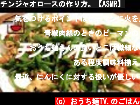 チンジャオロースの作り方。【ASMR】  (c) おうち麺TV.のごはん