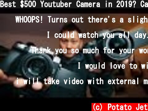Best $500 Youtuber Camera in 2019? Canon M50 vs Panasonic Lumix G7  (c) Potato Jet
