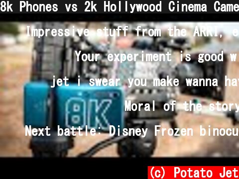 8k Phones vs 2k Hollywood Cinema Camera | Arri Alexa vs Samsung S20 Ultra & Xiaomi Mi 10 Pro  (c) Potato Jet