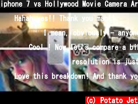 iphone 7 vs Hollywood Movie Camera Arri Alexa  (c) Potato Jet