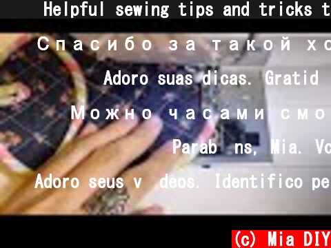 ⭐️ Helpful sewing tips and tricks to complete your sewing project more easily  (c) Mia DIY