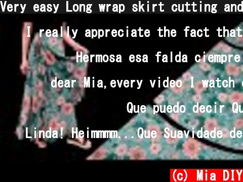Very easy Long wrap skirt cutting and sewing | Even a beginner can make this skirt  (c) Mia DIY