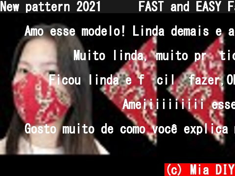 New pattern 2021🔥🔥🔥FAST and EASY Face Mask Sewing Tutorial ✂️✂️✂️ DIY Breathable Masks  (c) Mia DIY