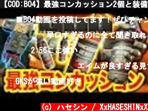 【COD:BO4】最強コンカッション2個と装備チャージのカスタムがヤバいwwww  (c) ハセシン / XxHASESHINxX